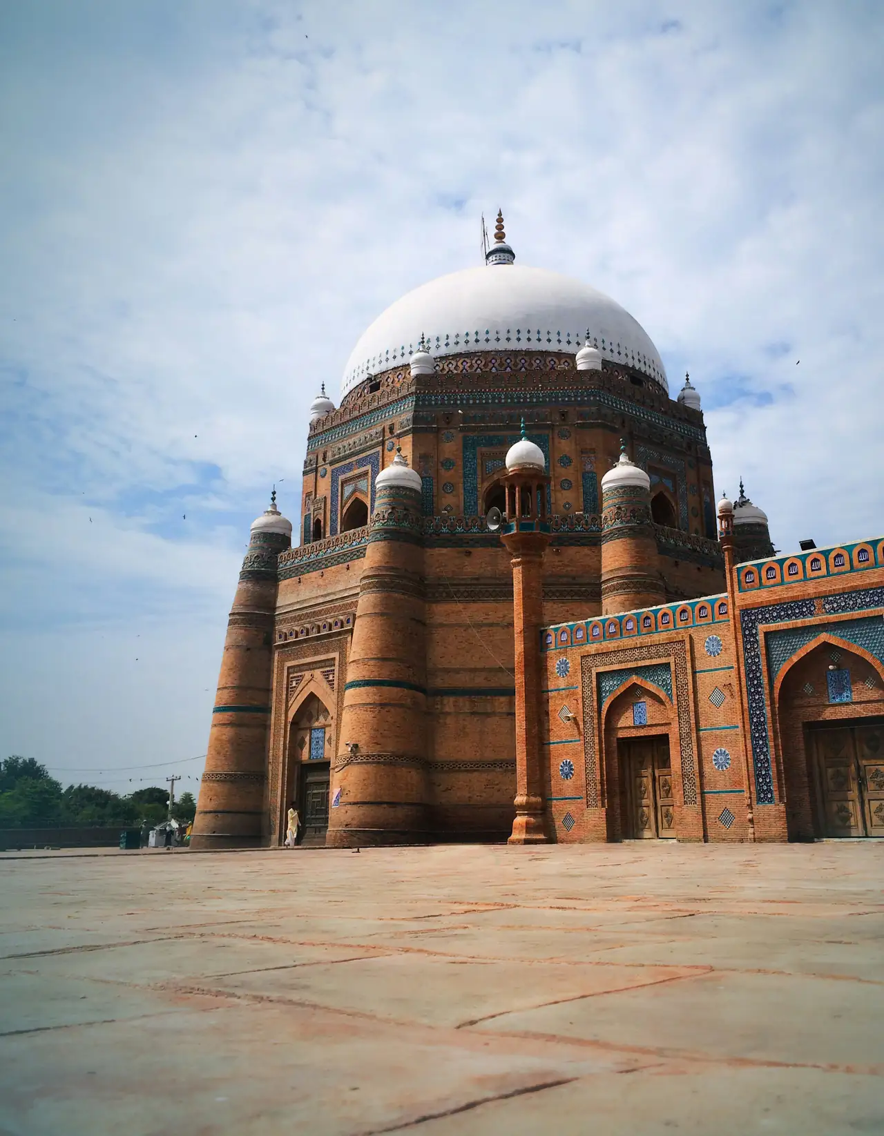 The tiled tomb of Shah Rukn e Alam in Multan